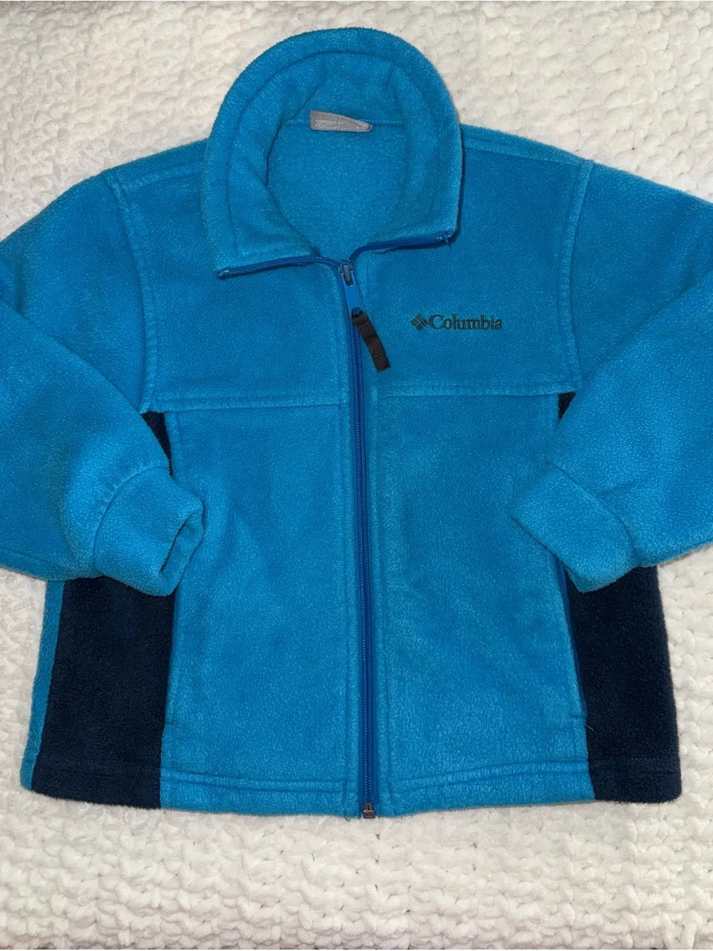 Columbia Kids' Blue Fleece Jacket - Cozy Full-Zip Coat